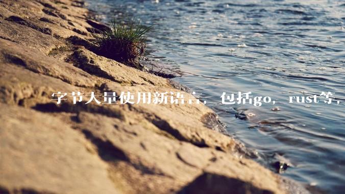 字节大量使用新语言，包括go，rust等，为什么阿里一直都抱着j***a不松手？