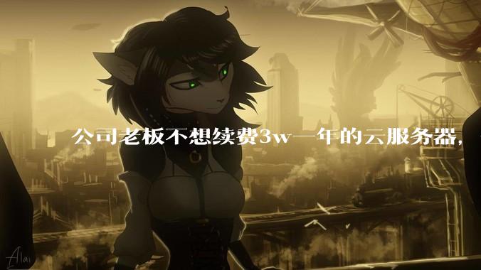 公司老板不想续费3w一年的云服务器，合理吗？